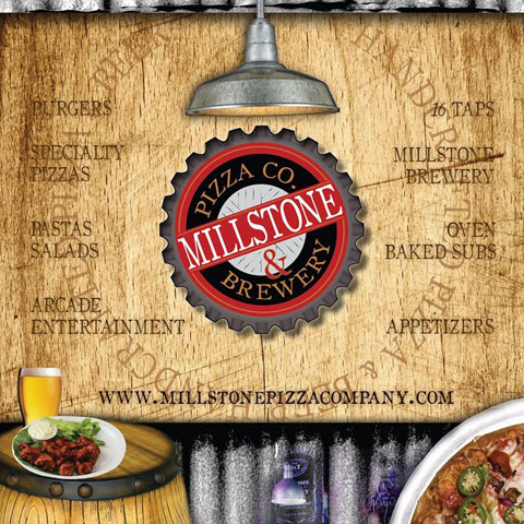 millstone pizza menu design
