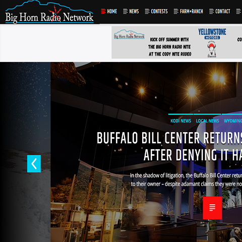 bighorn radio website design